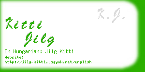 kitti jilg business card